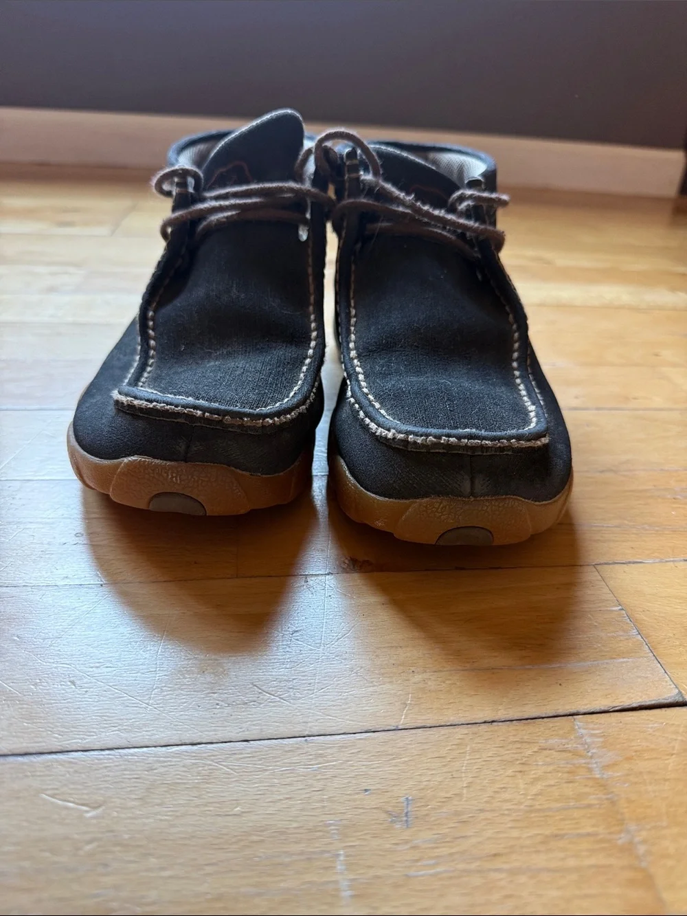 Twisted X Men's Black Suede Driving Mocs